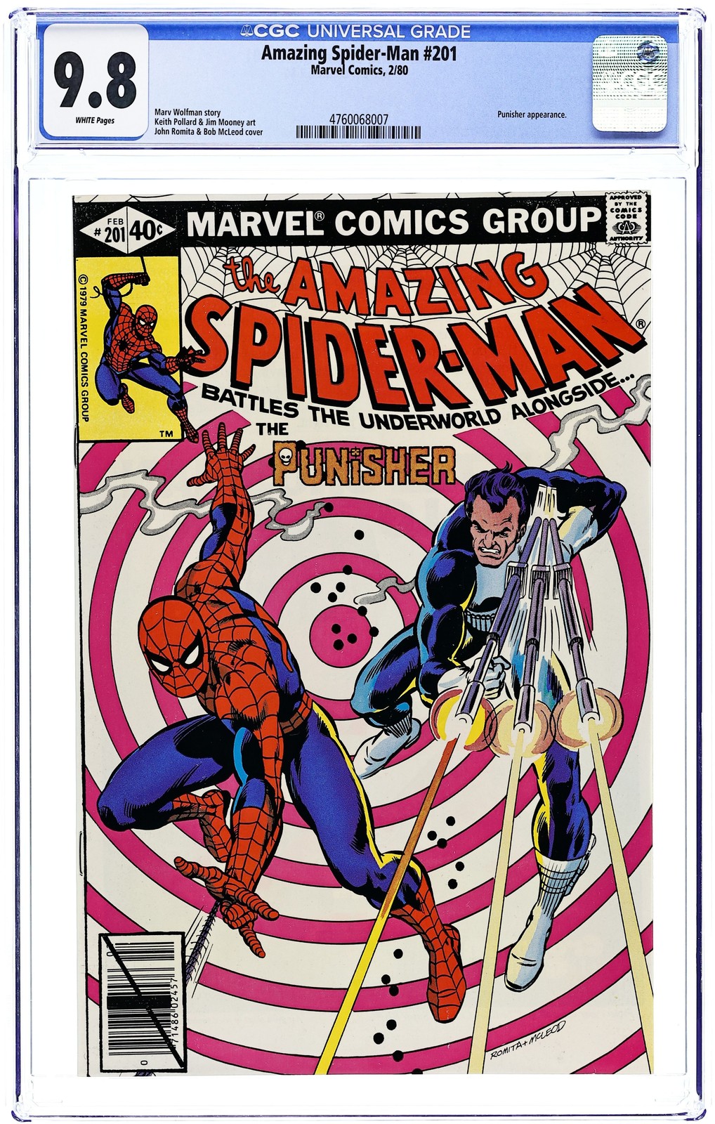 Amazing Spider-Man #201 CGC 9.8 1980 4760068007