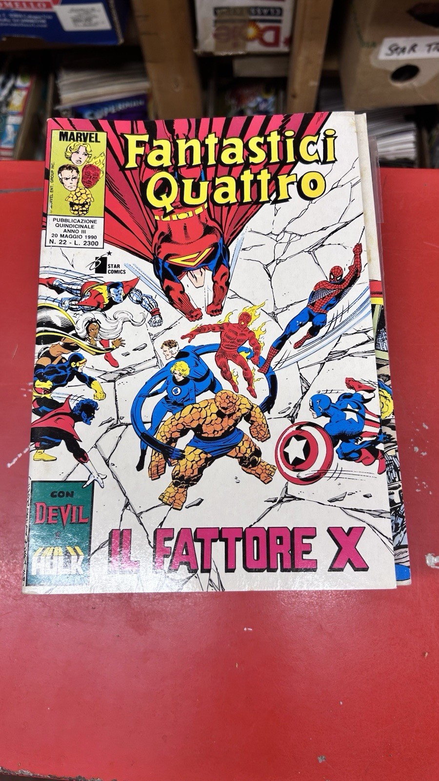Star Comics Fantastici Quattro n. 22 Il Fattore X 1990 fumetto singolo