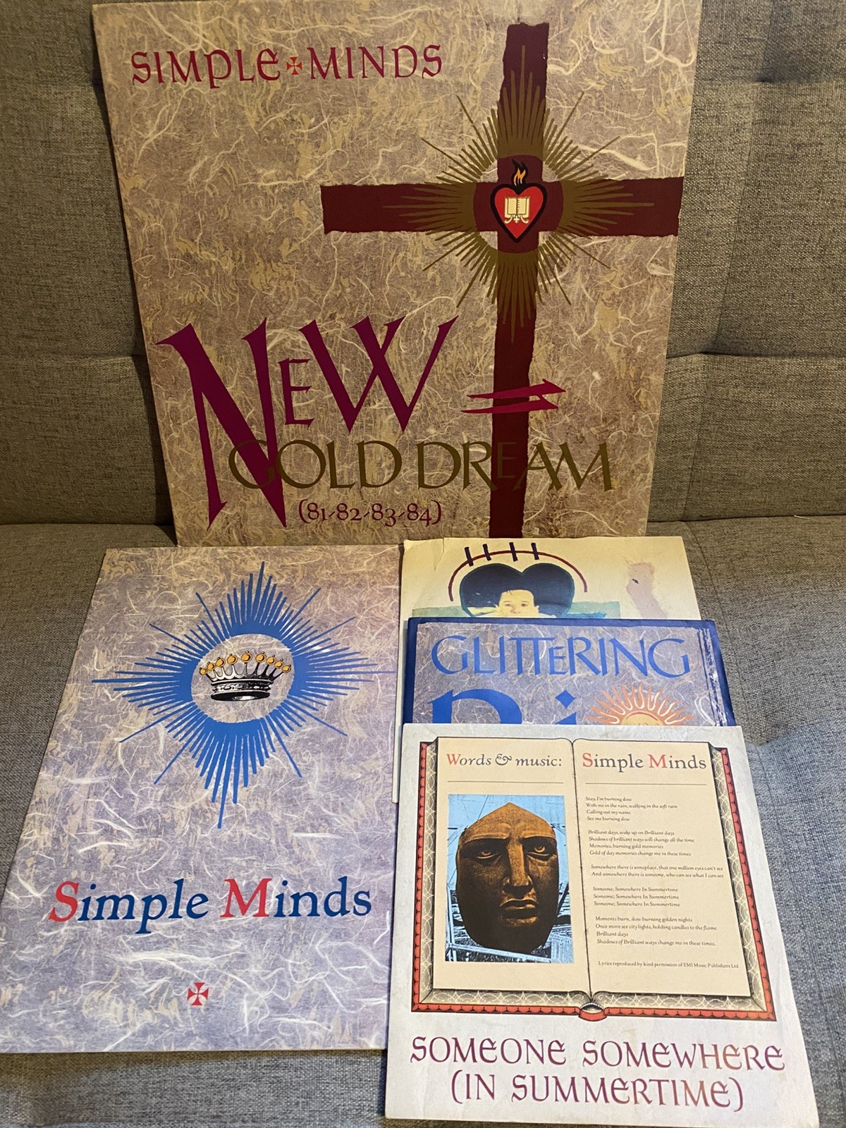 SIMPLE MINDS NGD VIRGIN ORIGINAL 1982 UK 1ST PRESS  LP V2230 & Tour Programme 