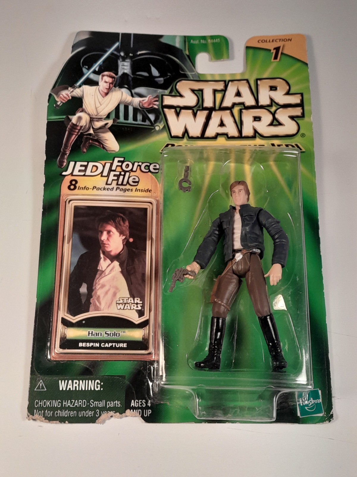 Han Solo 2000 Star Wars Power of the Jedi Bespin Jedi Force File Action Figure