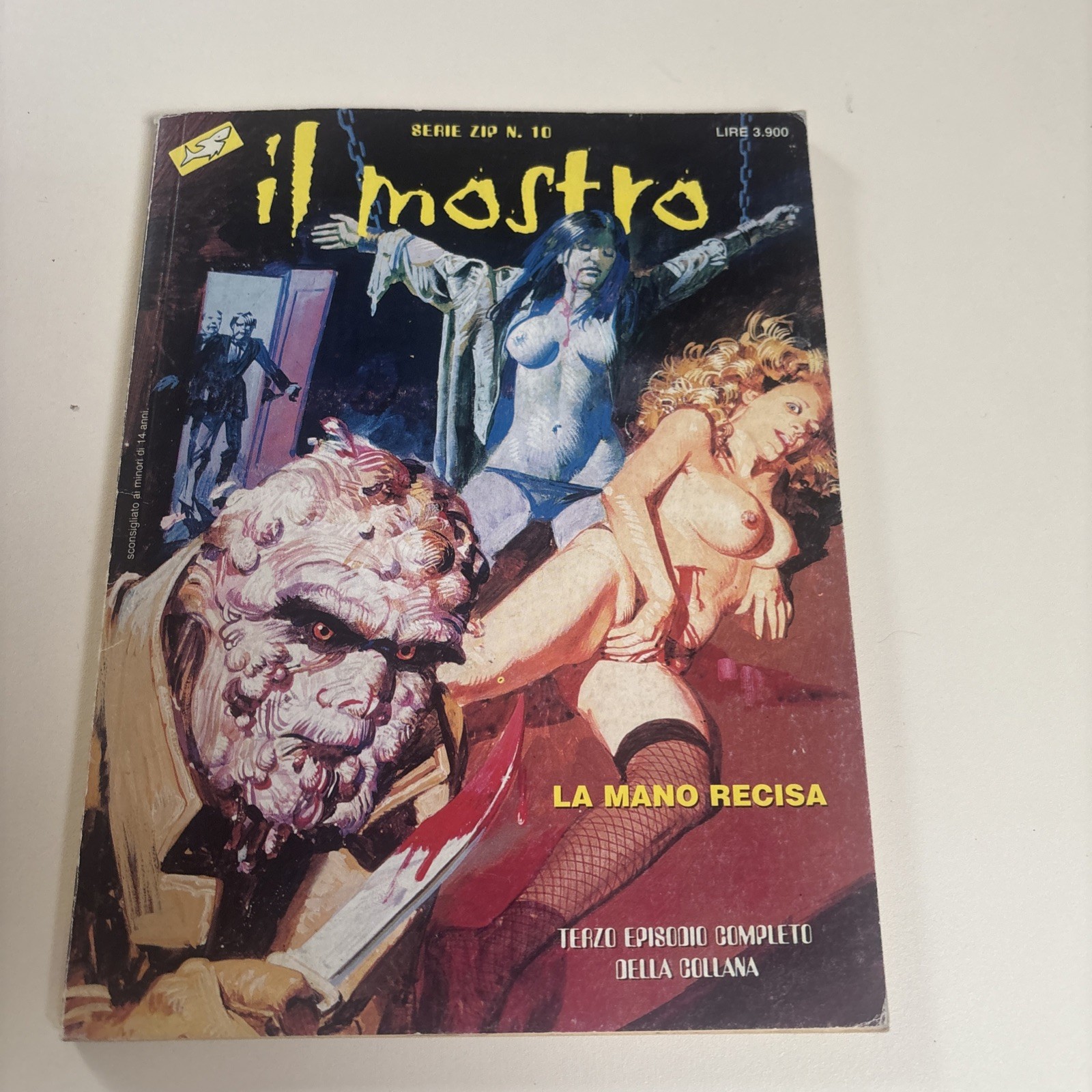 *SERIE ZIP N 10 IL MOSTRO - L A MANO RECISA - TERZO EPISODIO RARO  - OTTIMO*