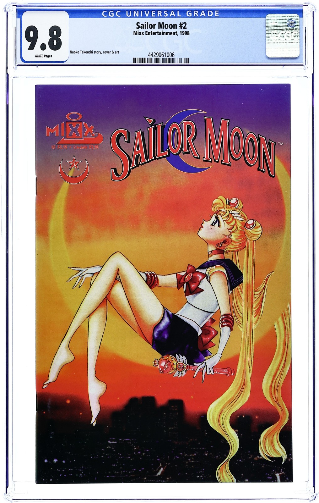 Sailor Moon #2 CGC 9.8 1998 4429061006