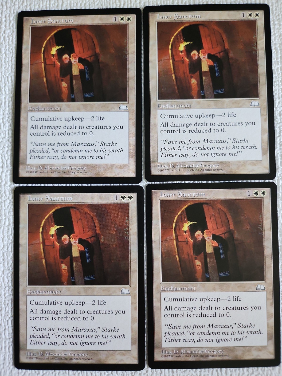 4 luci meteorologiche interne Sanctum regolari quasi nuove MTG 