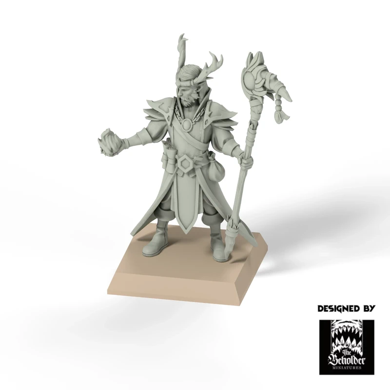 Findlas Hechicero Elfo Silvano Beholder 32mm