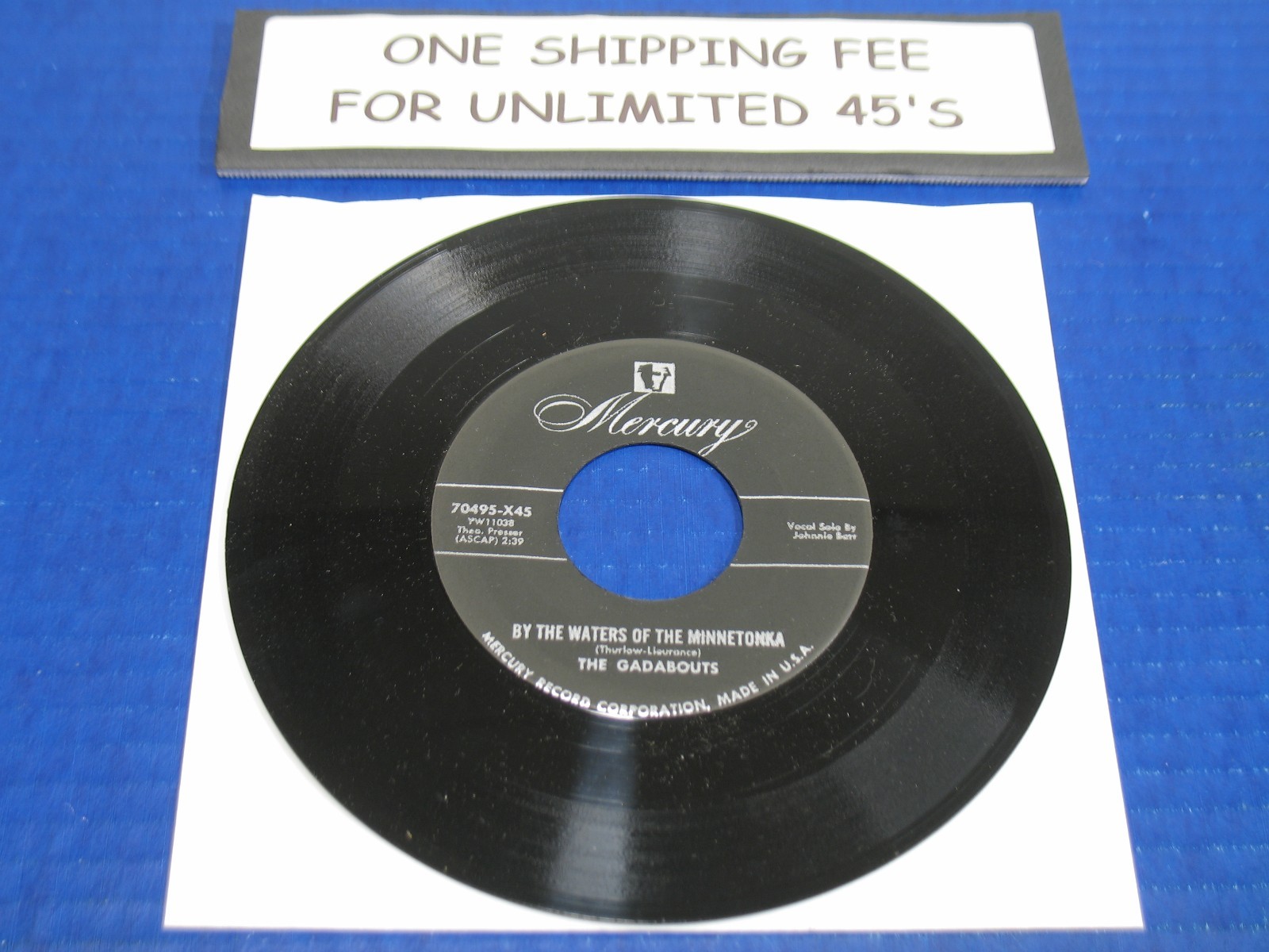 The Gadabouts -By The Waters of The Minnetonka / Giuseppe Mandolino -50s Pop 45