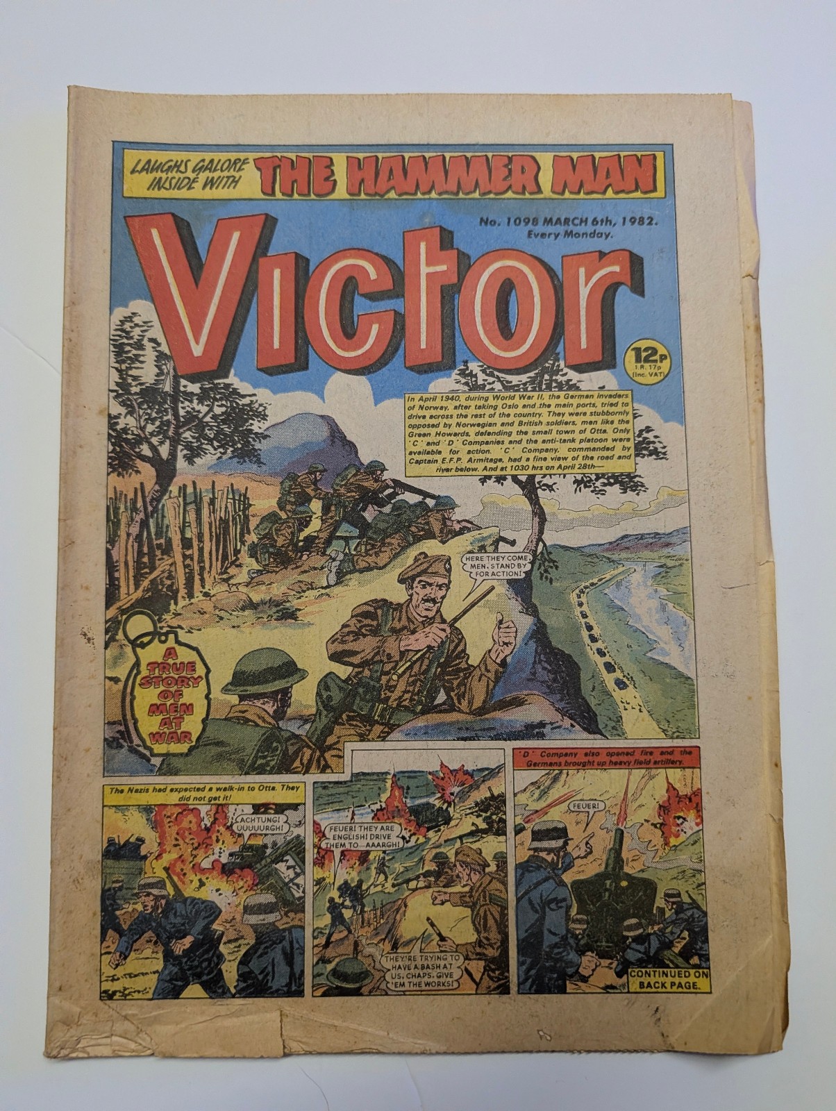 The Victor Comic, No 1098, March 6th 1982.