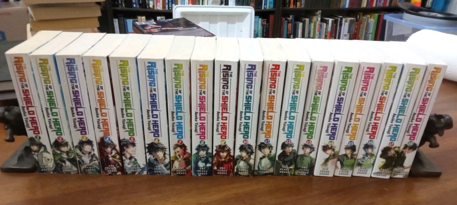 The Rising of the Shield Hero Light Novels Vol 1-18 Set Inglese Aneko Yusagi 🛡️