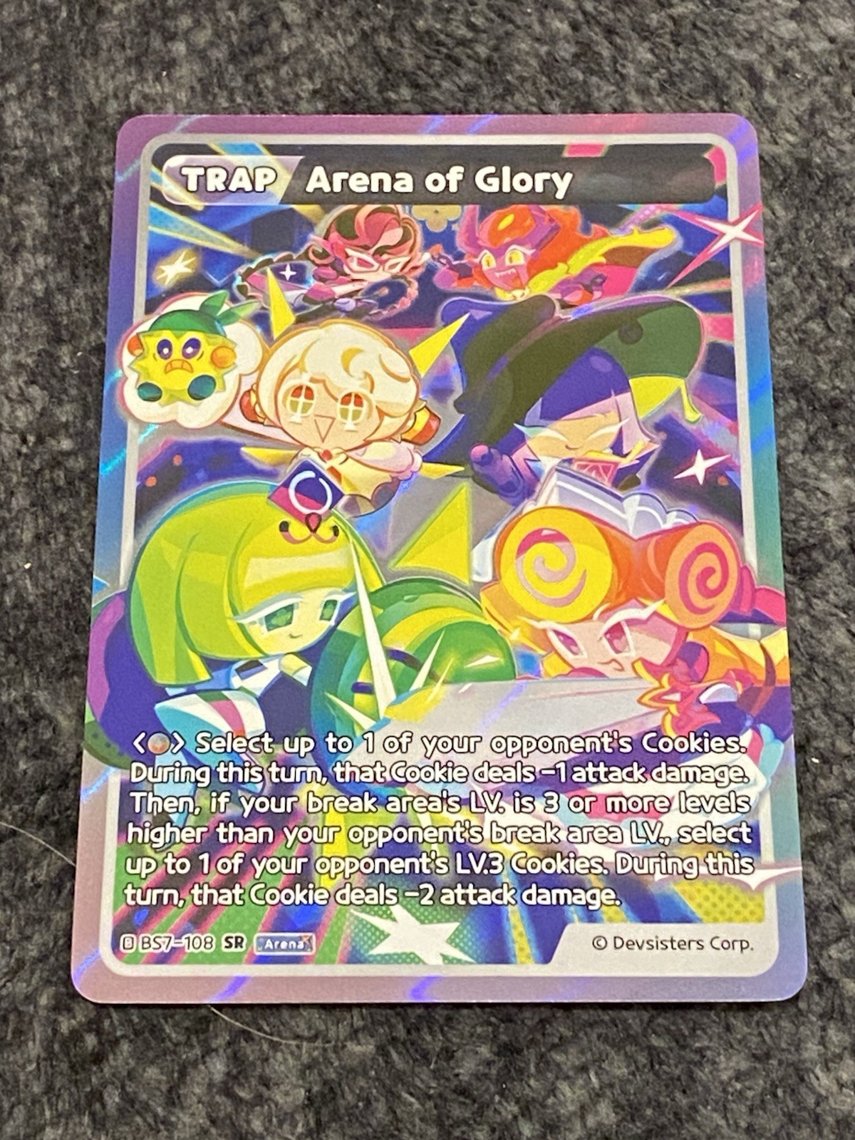 Cookie Run TCG Trap English Arena Of Glory BS7-108 SR Foil