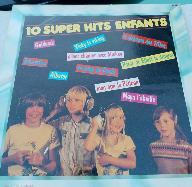 Vinyle 33 tours 10 super hits enfants