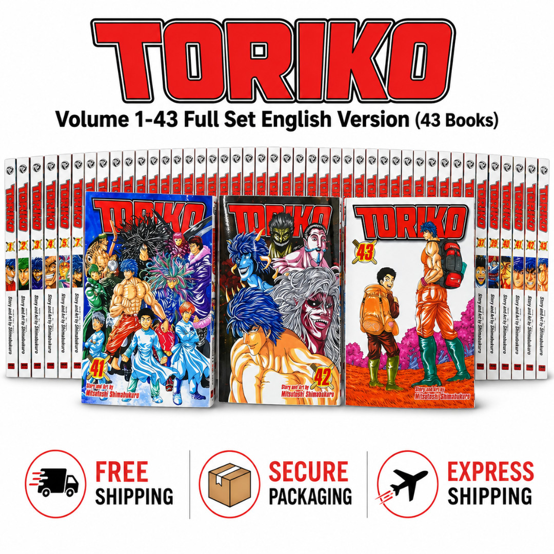 Toriko Manga Versione Inglese Volume 1-43 Completo (43) Libro a Fumetti
