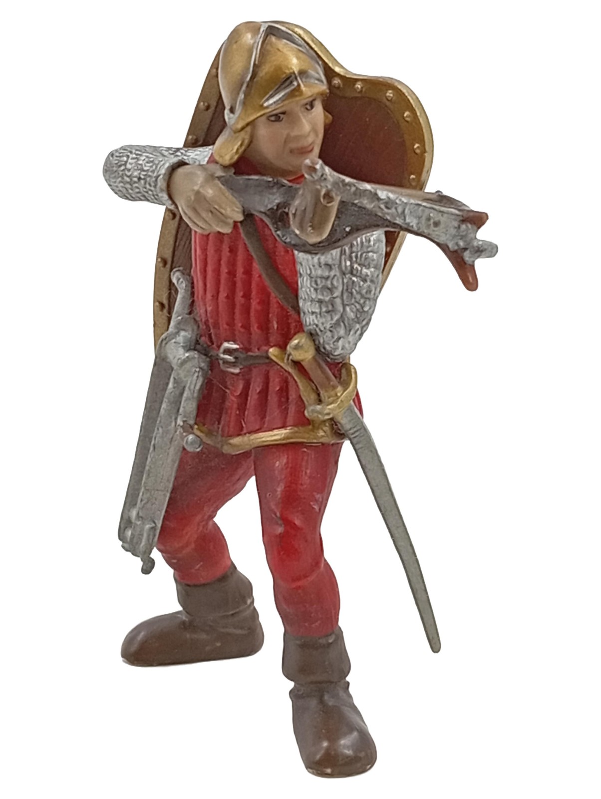 Schleich Cavaliere con Balestra Figurina Rossa per Bambini