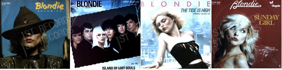 4 x Blondie Vinyl Single 7" Sammlung VG/VG+ .