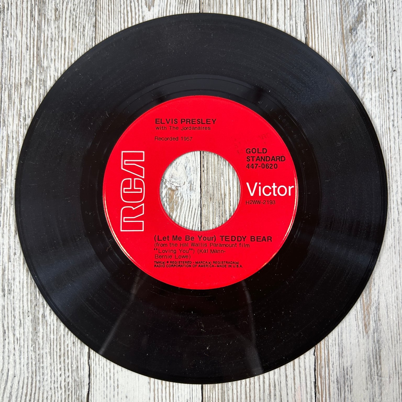 Elvis Presley - Let Me Be Your Teddy Bear 7" Single 1960 RCA Victor Rock 45 RPM