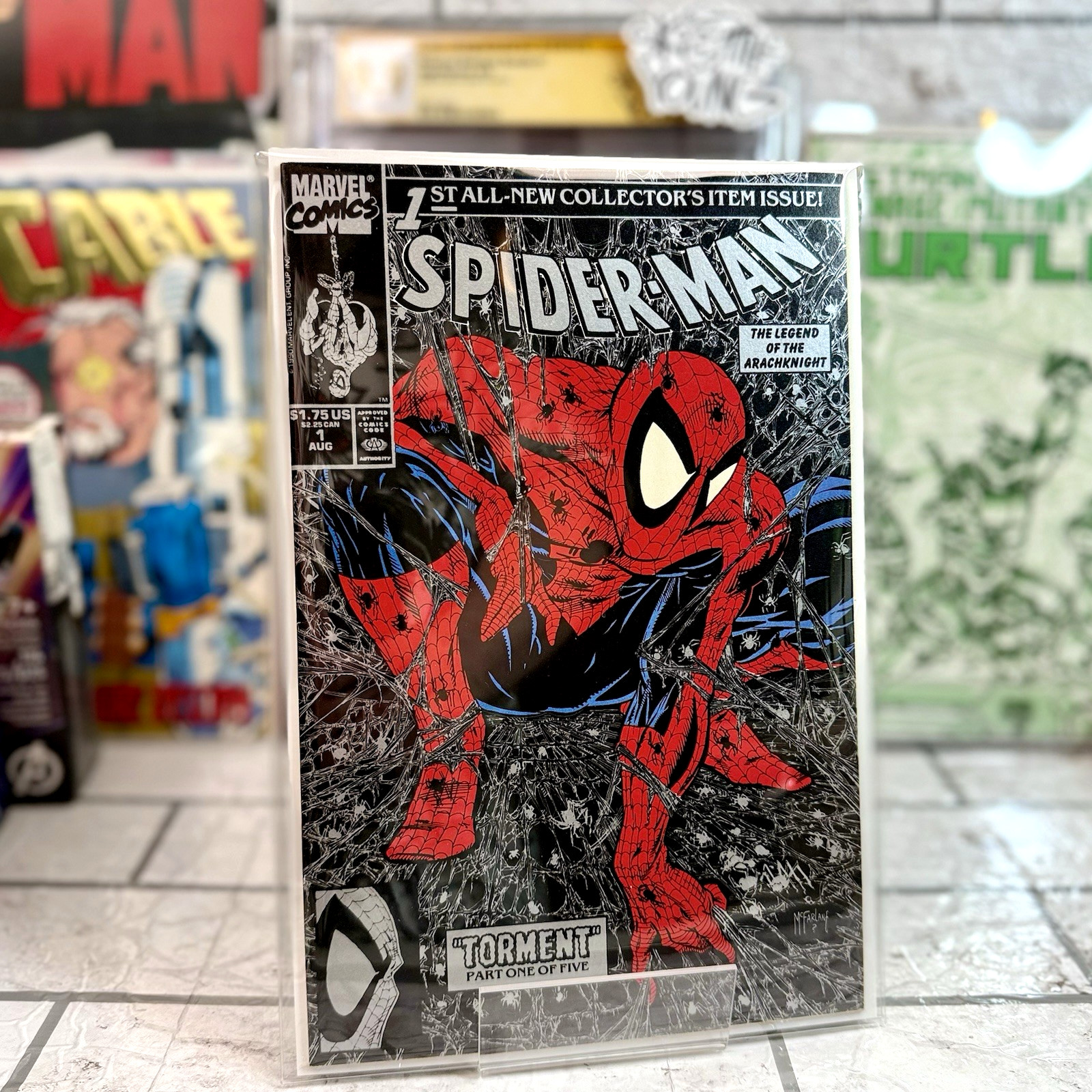 Spider-Man #1 Silver Direct Edition (1990) *NM Combined Shipping!