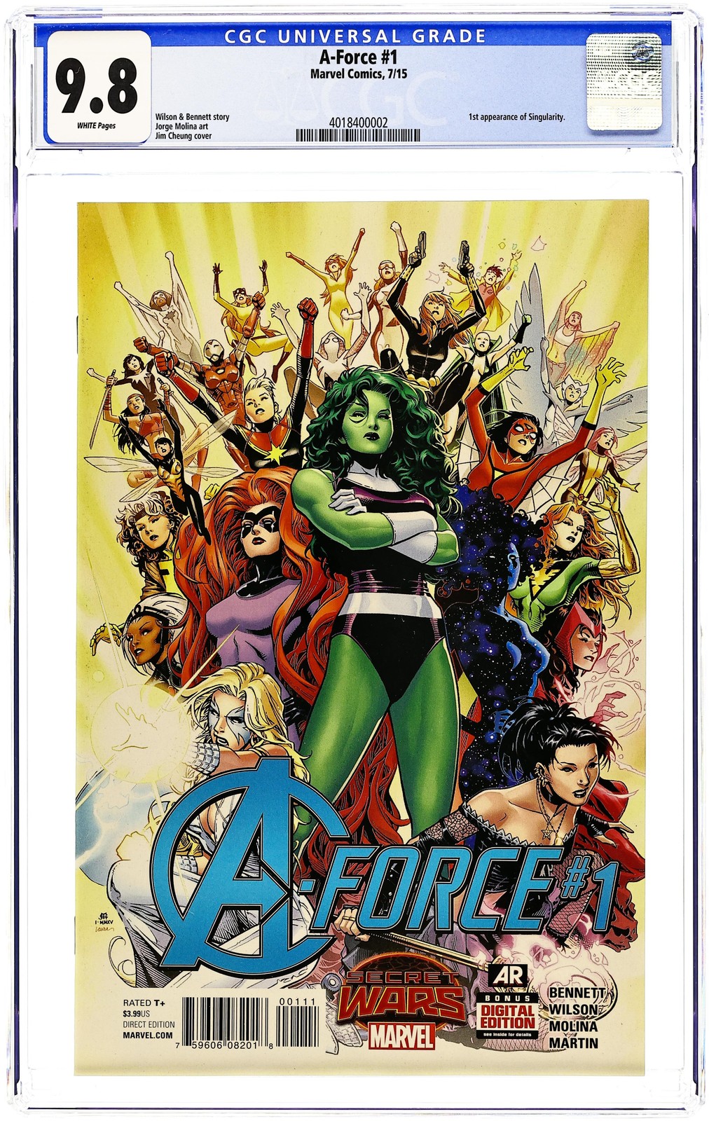 A-Force 1A Cheung CGC 9.8 2015 4018400002