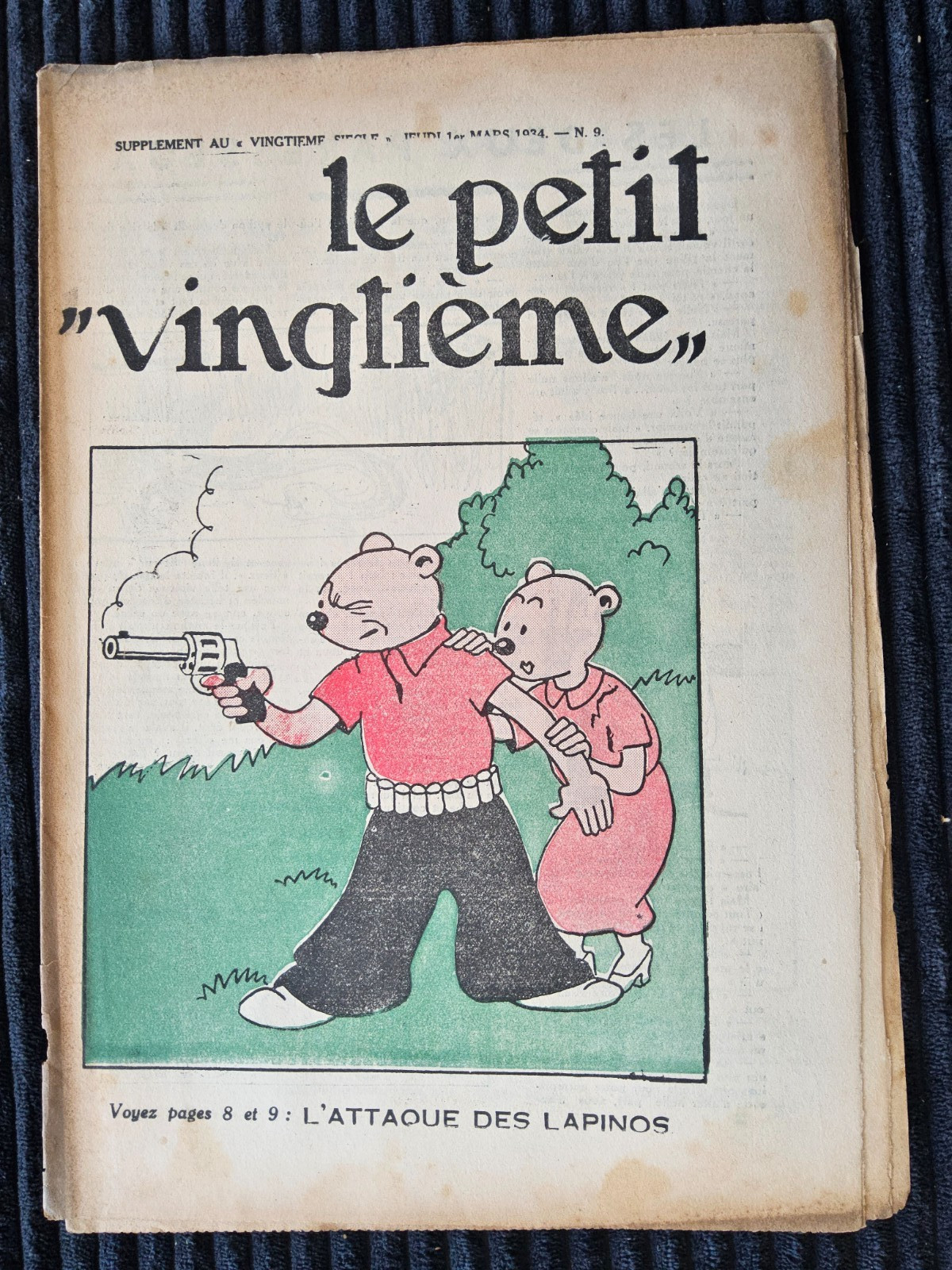 Tintin - Petit Vingtième - Numéro 9 de 1934