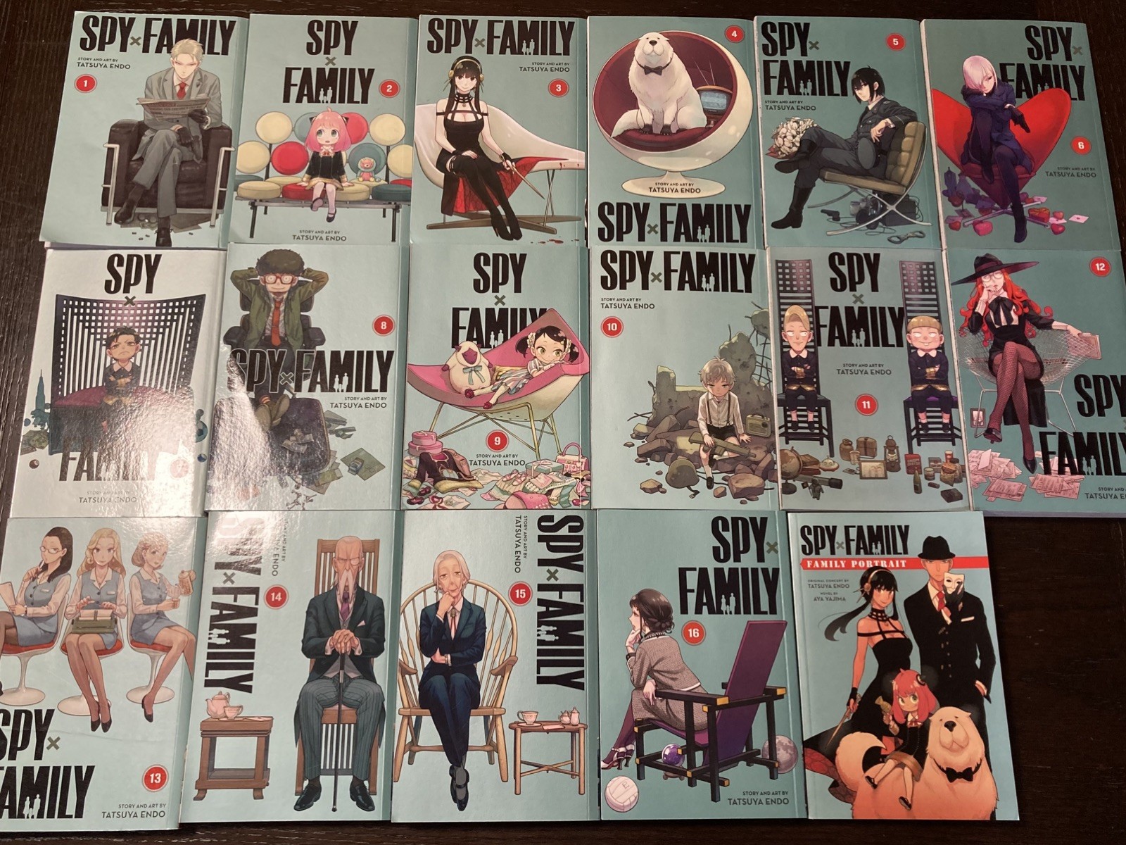 Spy x Family Manga Serie 1-16 + Ritratto di Famiglia Anime Azione Commedia Inglese