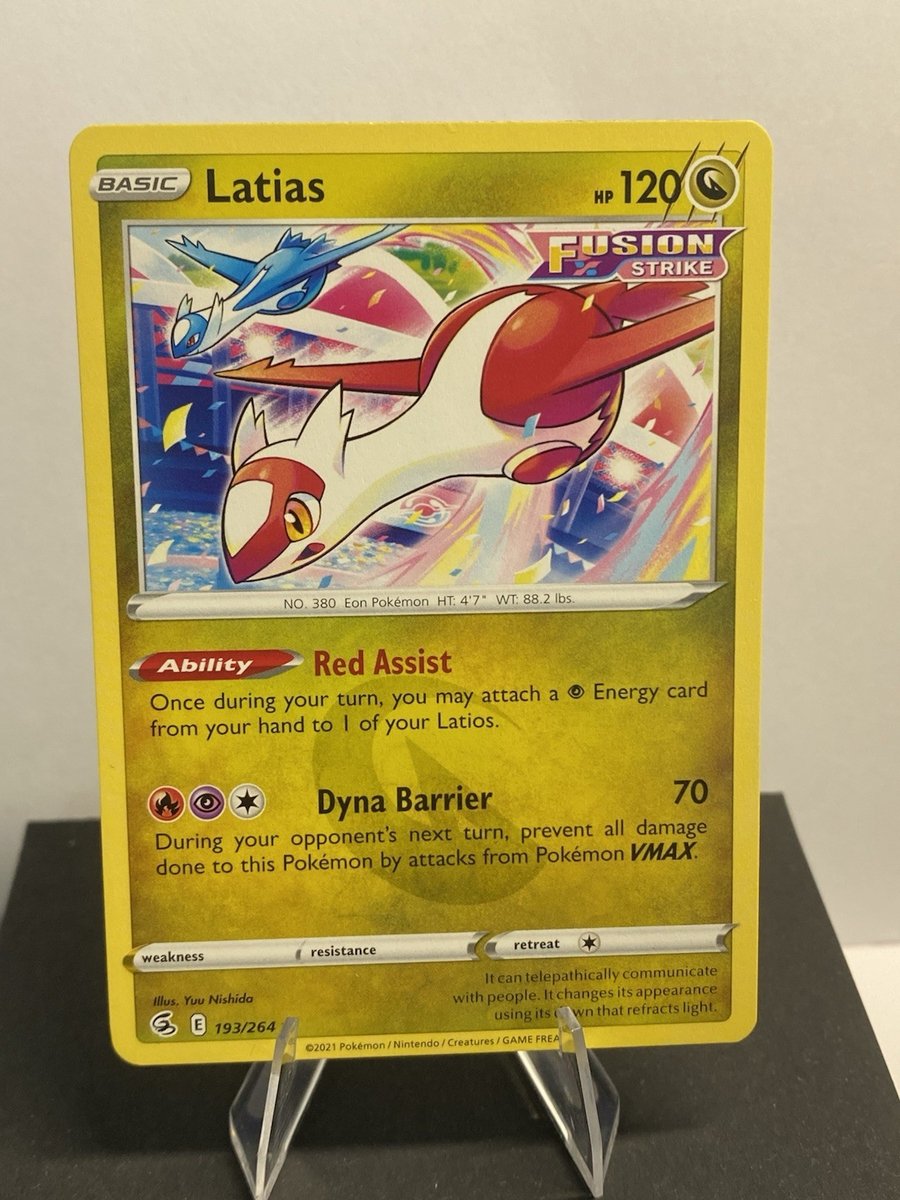 Latias 193/264 Rara Fusion Strike & Reverse Holo