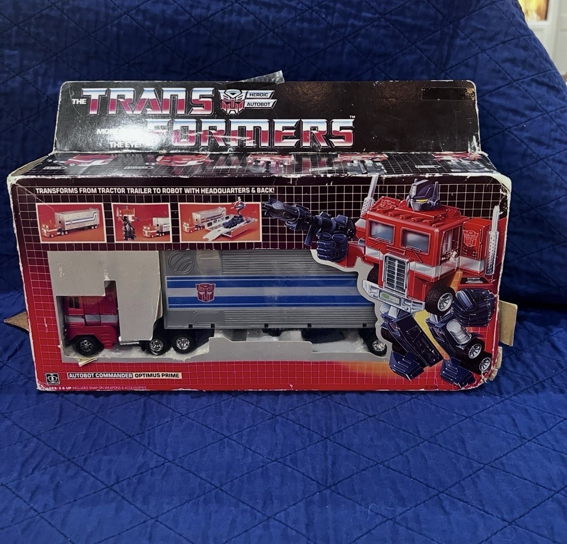 Transformers Optimus Prime Complete G1 Vintage MIB In Box Autobot Leader