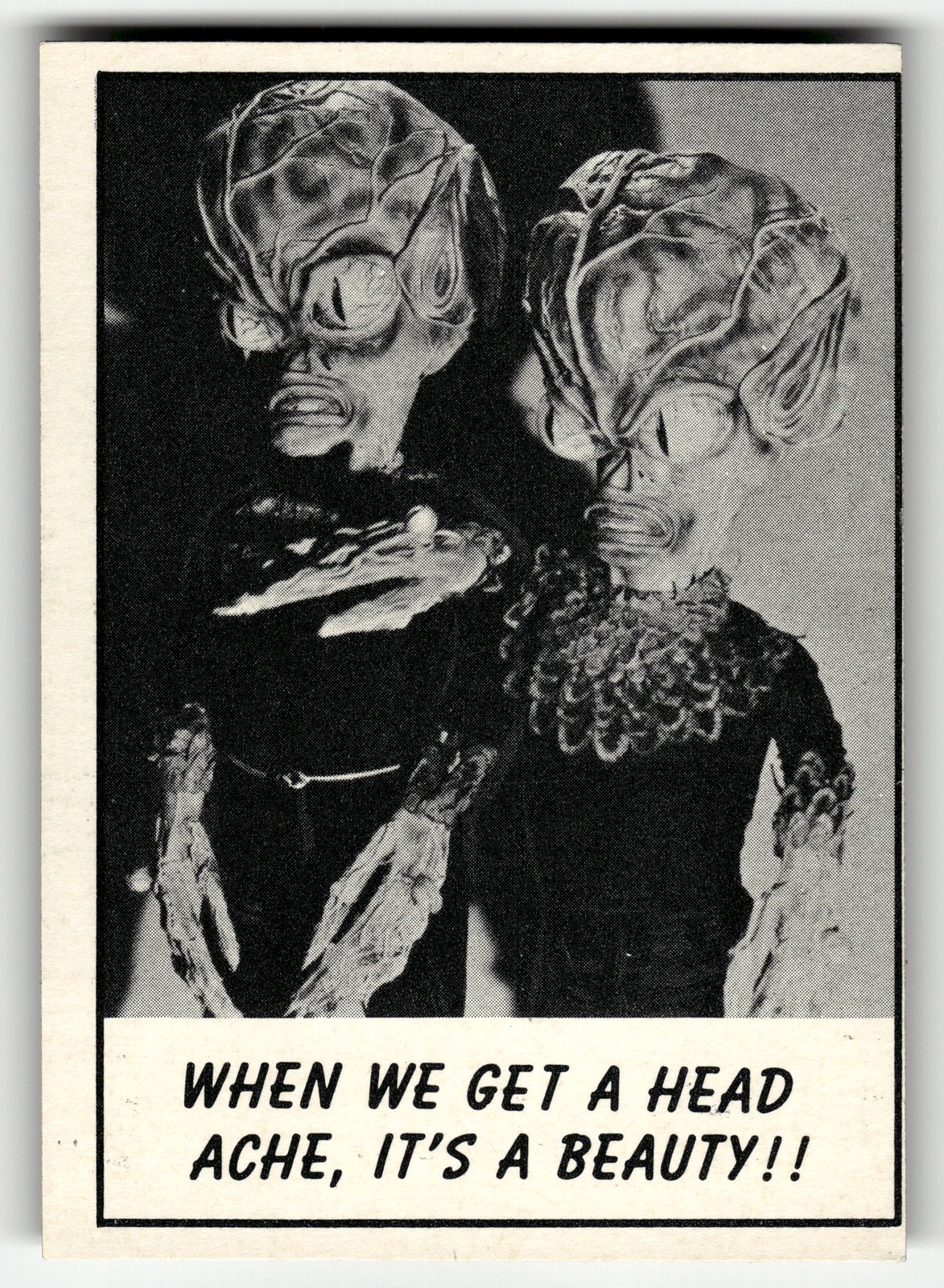 1966 Topps Monster Laffs When We Get a Head Ache #64 HIGHER HIGH GRADE