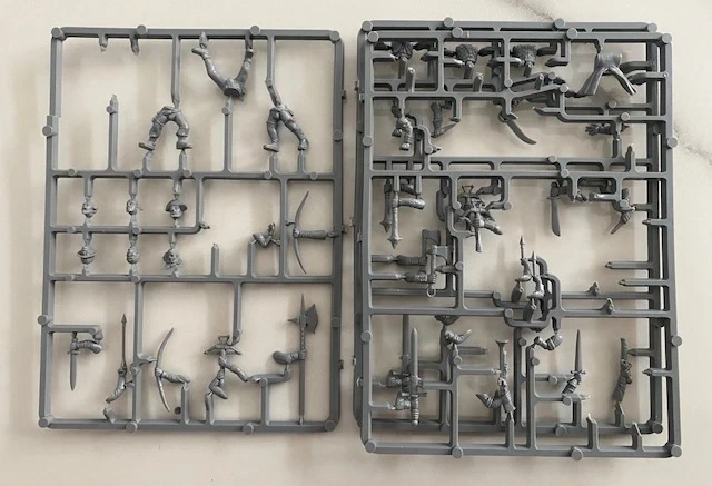 3 grappes Milice de l'Empire – Warhammer GW 1999 – De quoi monter 3 figurines