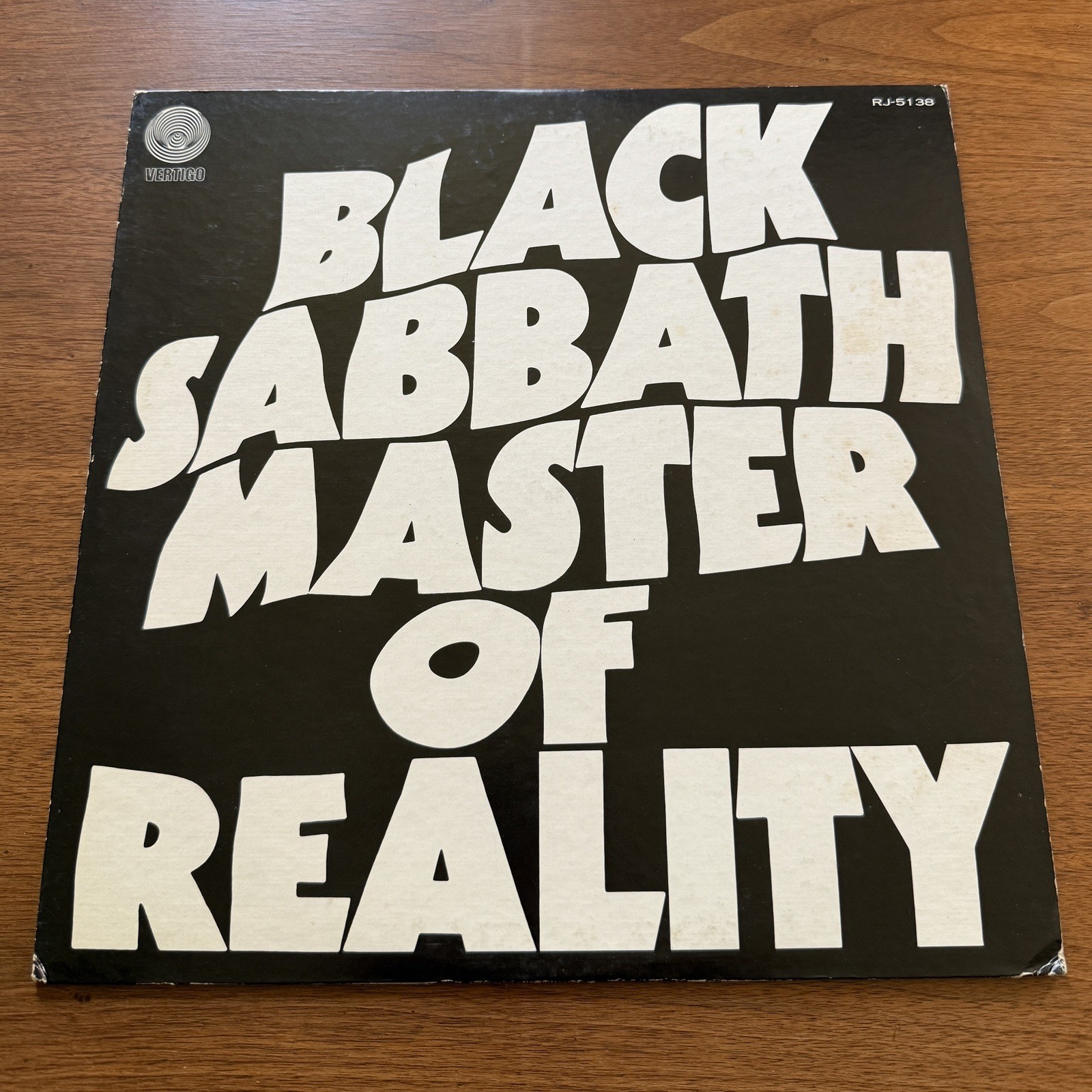 EX+ Black Sabbath Master Of Reality Japan RJ-5138 Vertigo Vinyl
