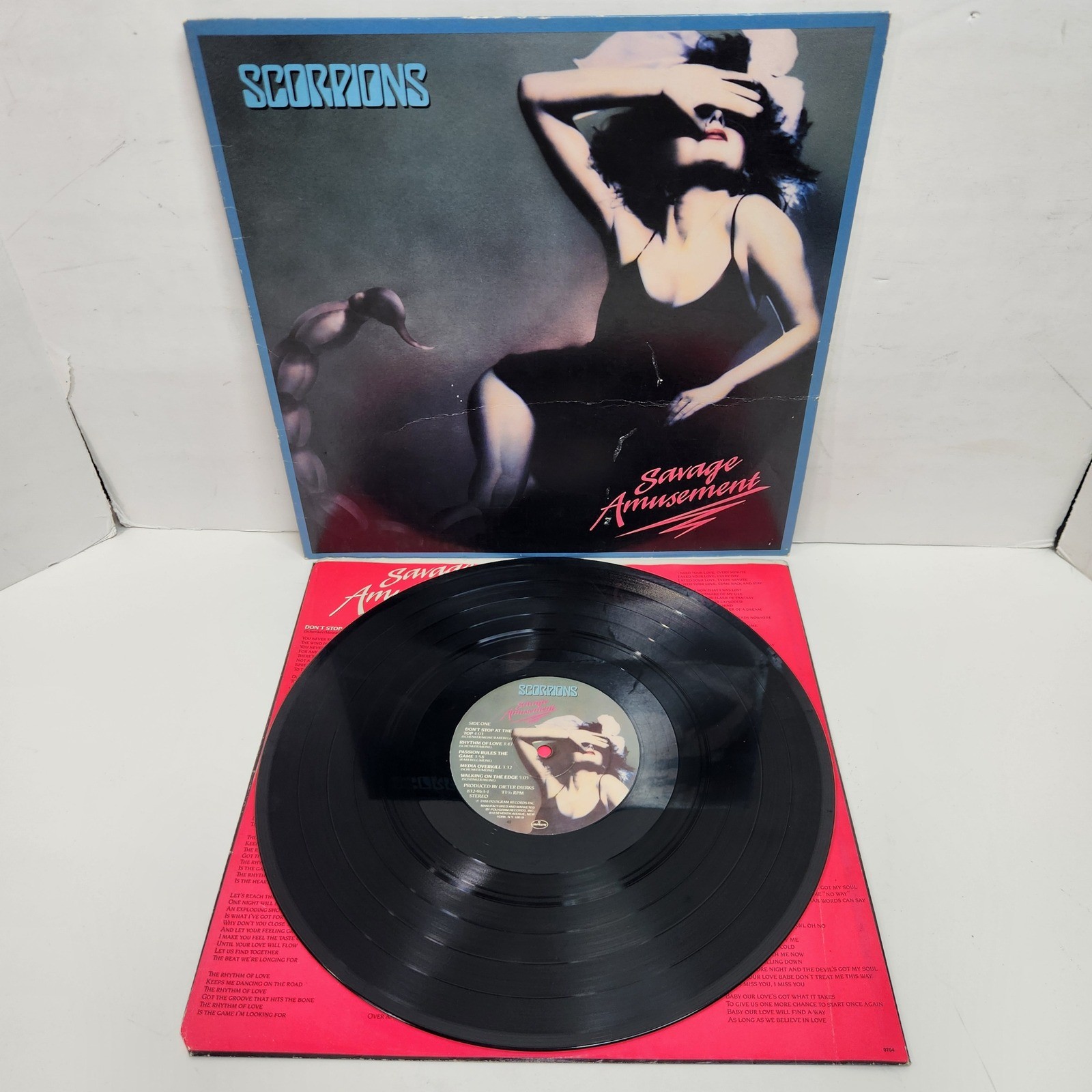 Scorpions Savage Amusement Vinyl LP 1988 Mercury 832-963-1 Hard Rock Heavy Metal