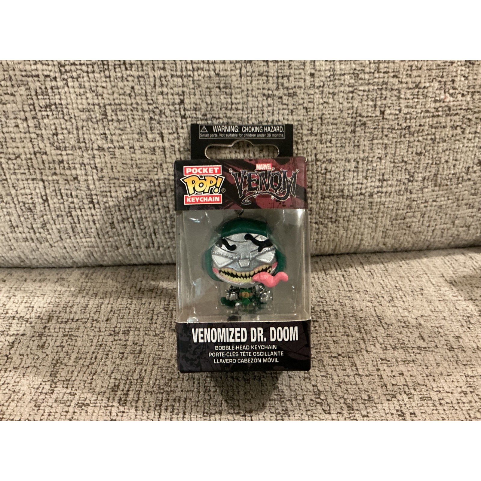 Funko Pocket Pop Portachiavi Marvel Venomized Dr Doom Bobble-Head Figura Nuovo