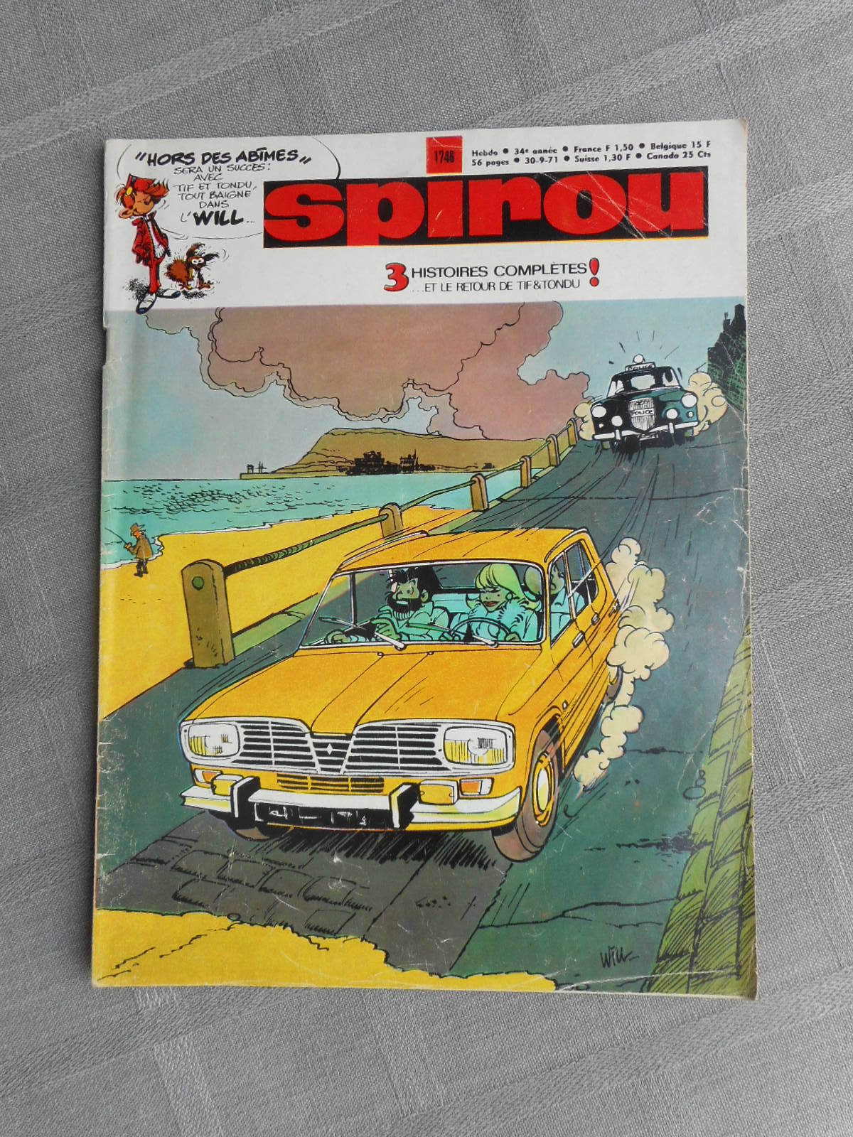 HEBDO SPIROU N°1746 CONDIZIONE CORRETTA CON IL SUPPLEMENTO + MINI-RACCONTO