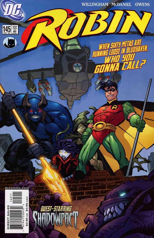 Robin #145 FN; DC | Bill Willingham Shadowpact - w/Bag+Board