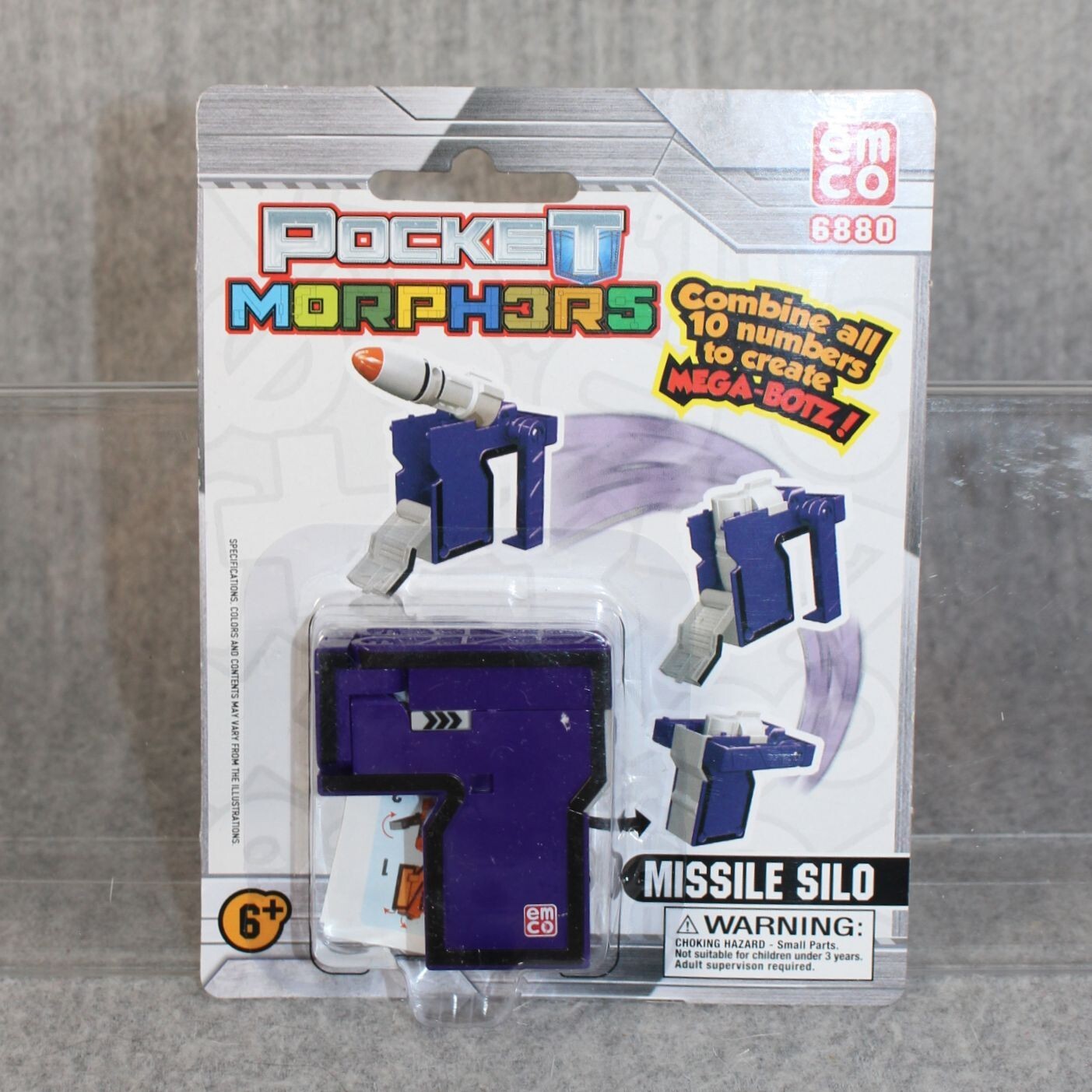 POCKET MORPHERS Number Transforming Emco Toy 7 Seven Missile New 2018