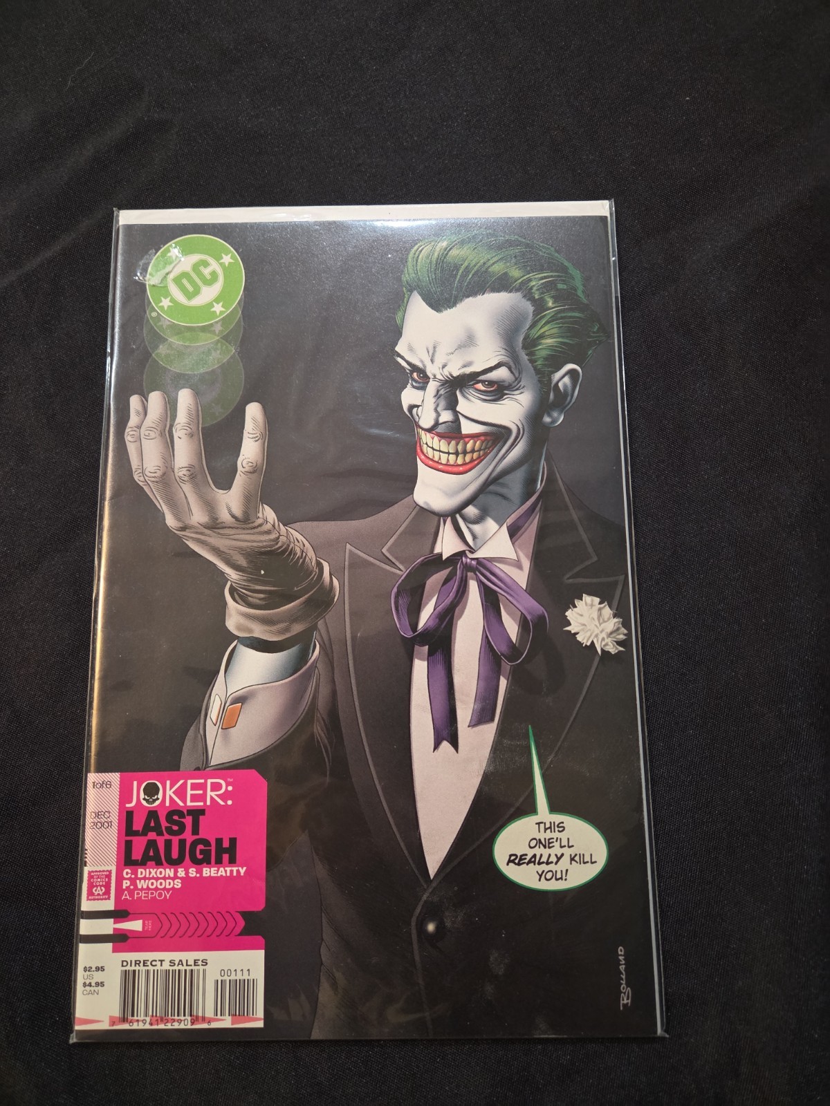 Joker Last Laugh #1 2001 DC Comics fumetto di alta qualità