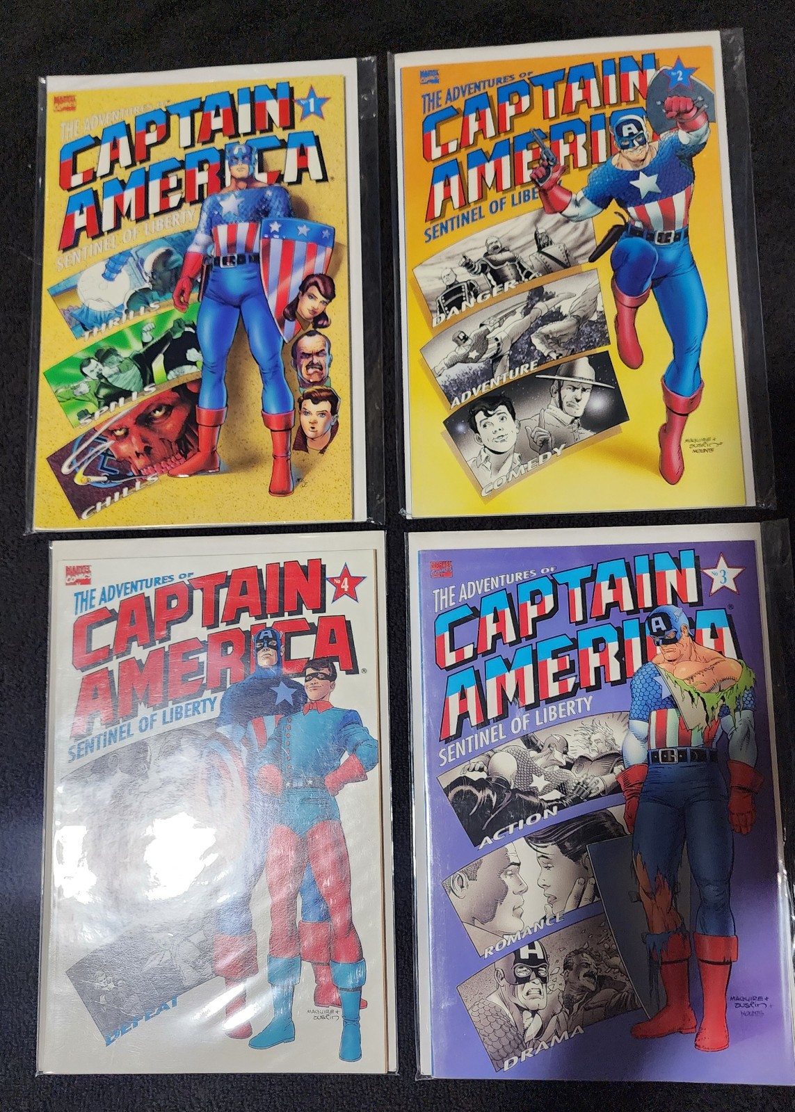 Captain America Sentinel of Liberty #1-4 set completo, Lee & Kirby (MCU-1991) quasi nuovo