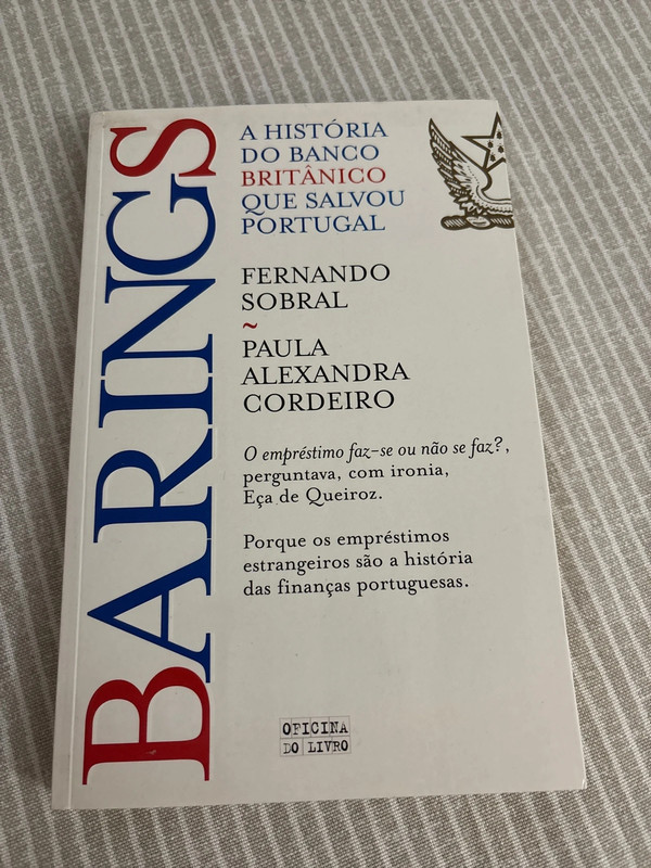 Livro “Barings A história do banco britânico que salvou Portugal”