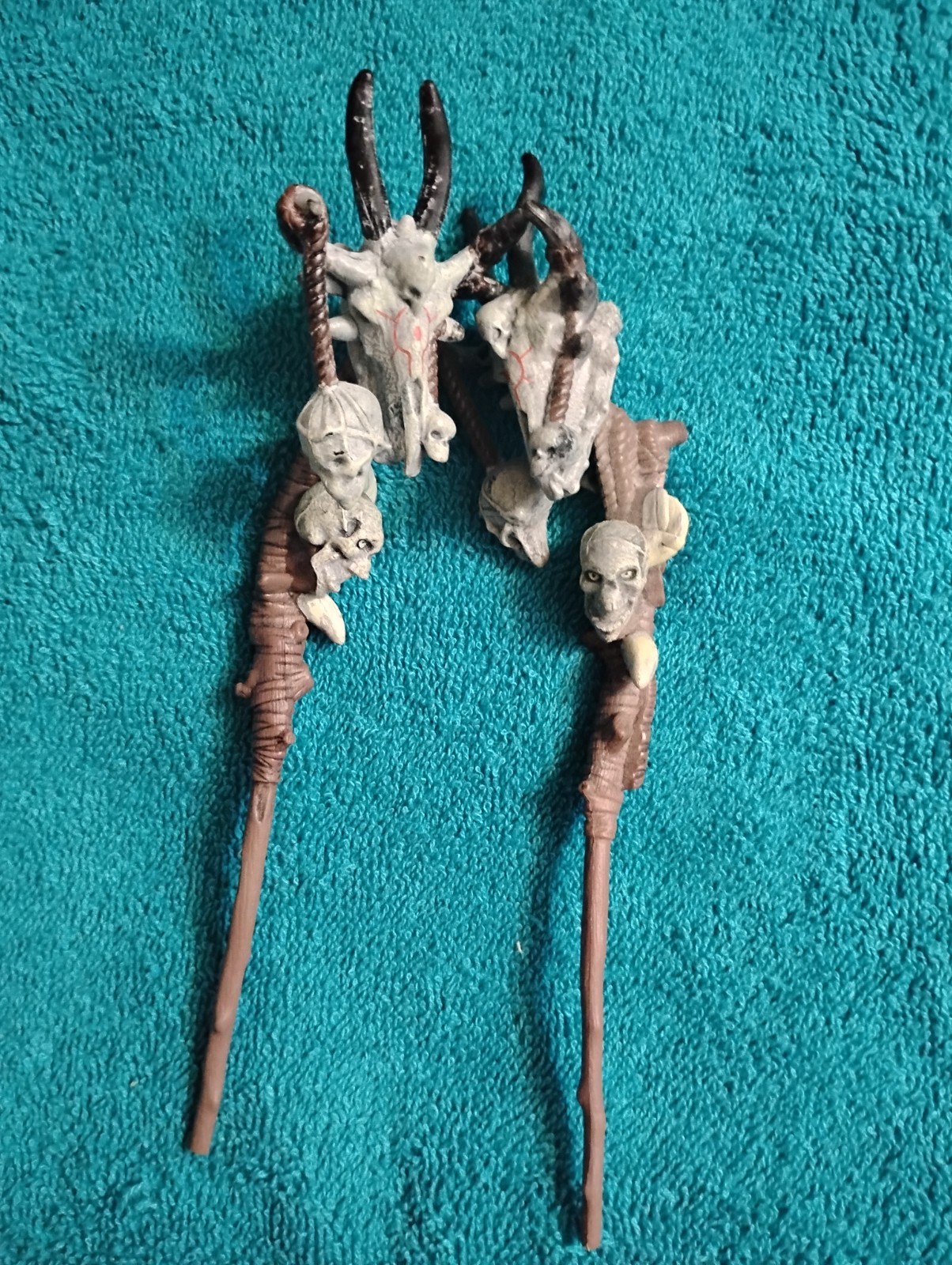 action figure staff teschio pezzi pezzi totem pole