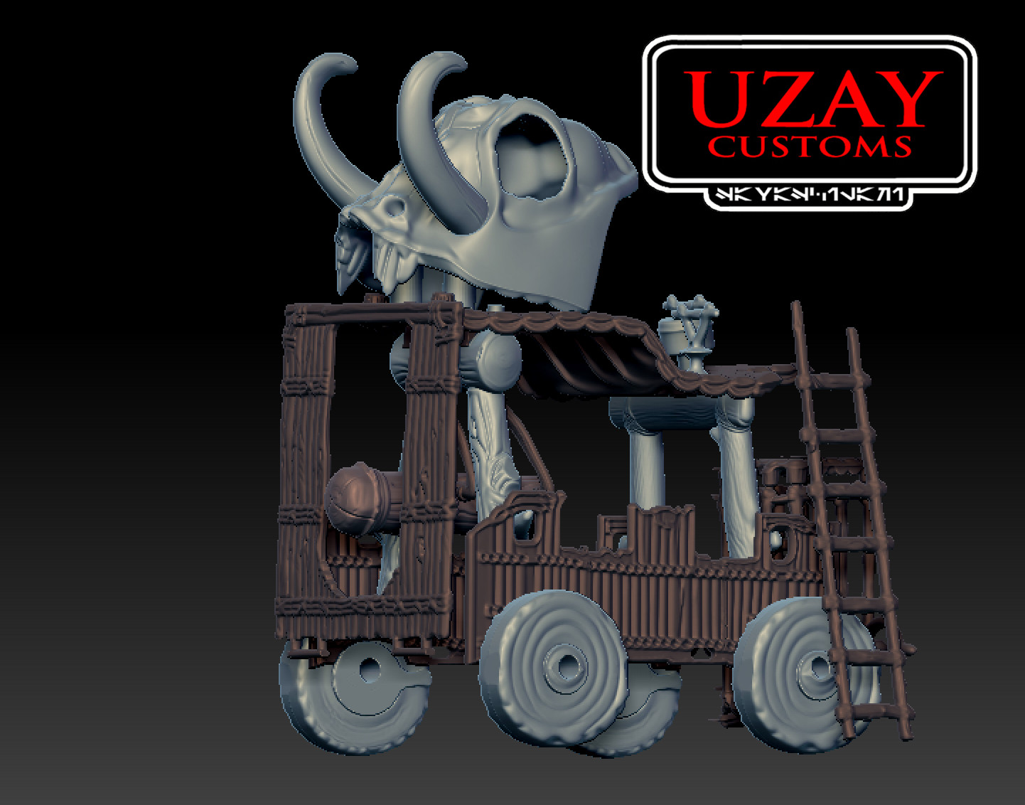 Modellino Kenner Ewok Battle Wagon personalizzato per 3,75 IN (1:18)