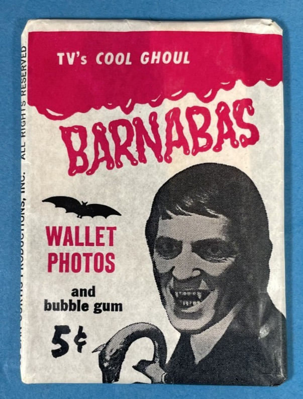 Confezione Vintage Dark Shadows Non Aperto 1968 Philadelphia Bubblegum/Carte Commerciali