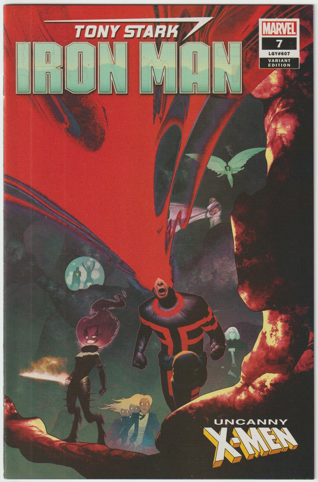 Tony Stark: Iron Man #7 (marzo 2019, Marvel), FN-VFN (7.0), app X-Men, edizione variante