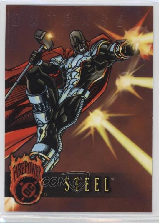 Fleer DC Outburst 1996: Firepower Steel #16 0f8