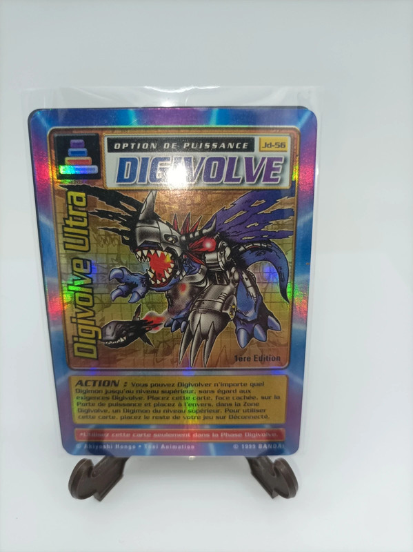 Carte Digimon Digi-battle " Digivolve Ultra " JD-56-Fr Bandai 1999