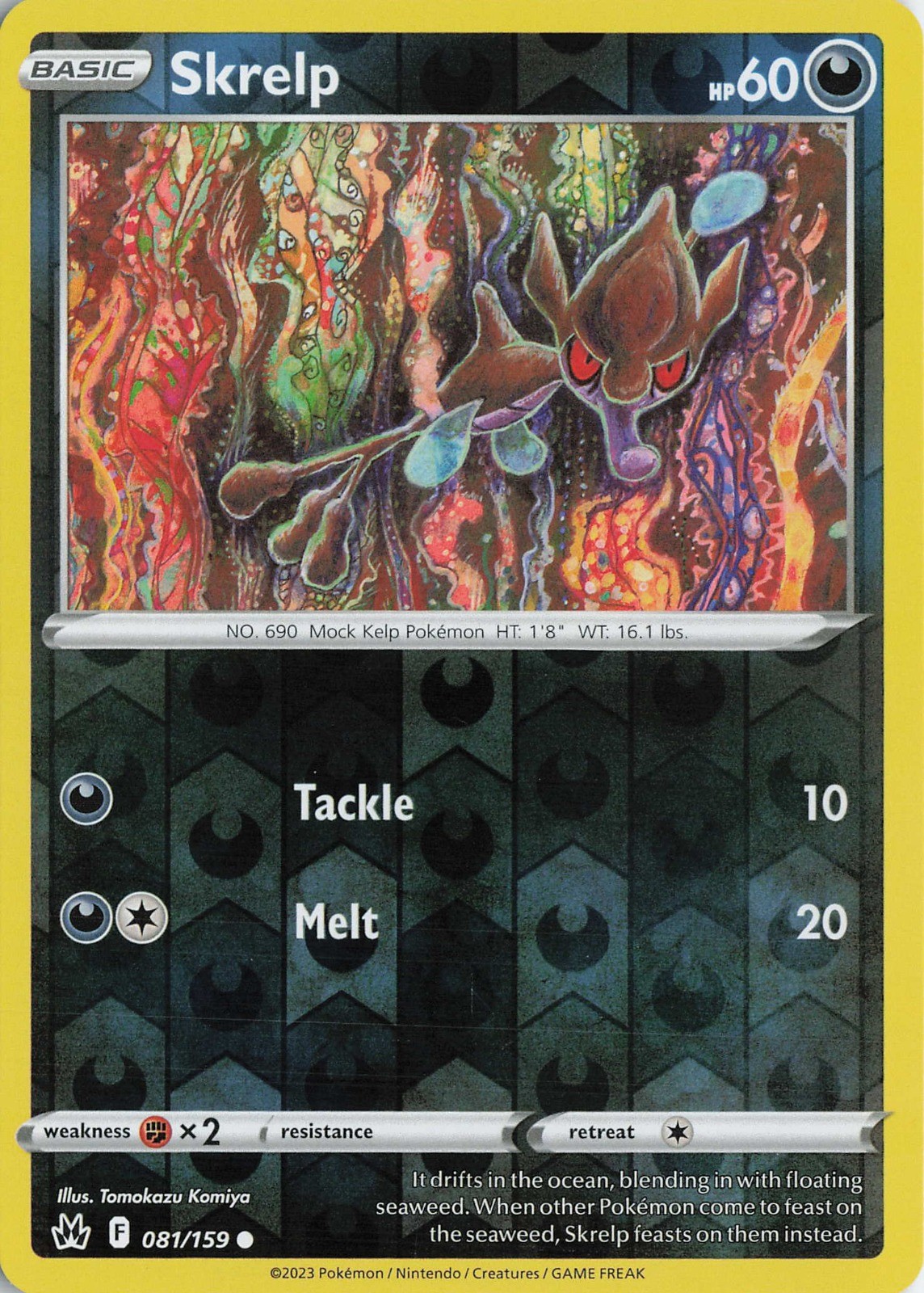 Skrelp Reverse Holo Common LP 081/159 Tomokazu Komiya