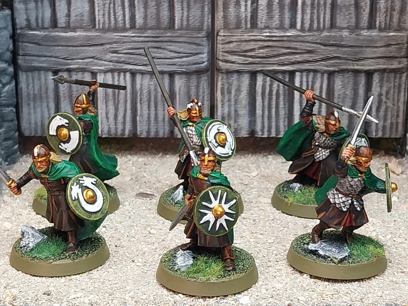 Figurines Le Seigneur des anneaux Guerriers du Rohan originales GW