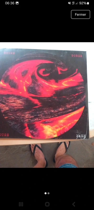 Vinyle rouge gorge rouge