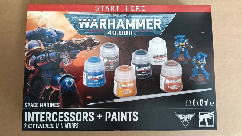 Warhammer 40k -Space Marines Intercessors+Paints