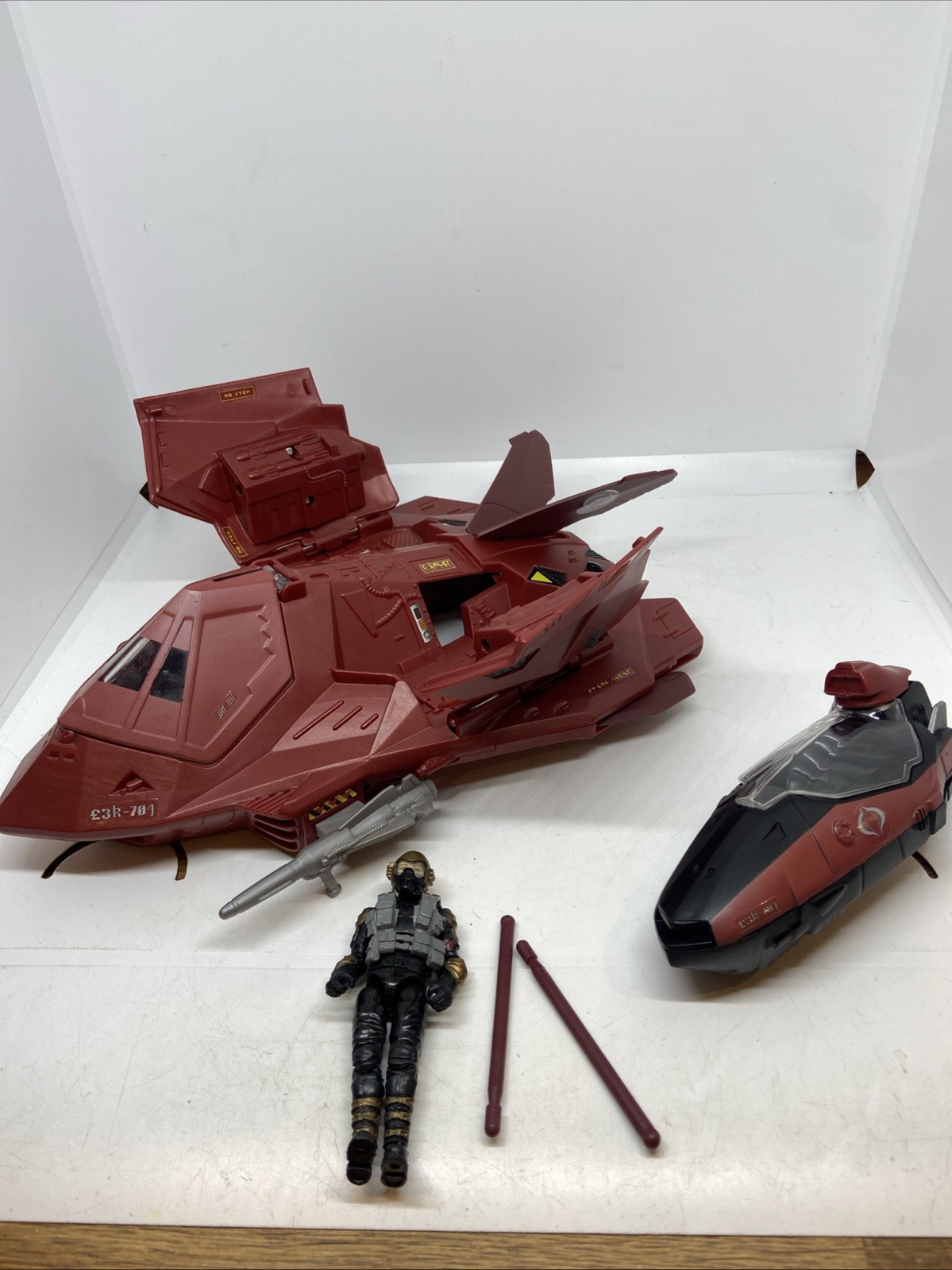 G.I. Joe Rise of Cobra CRIMSON HYDRA con pilota e pod