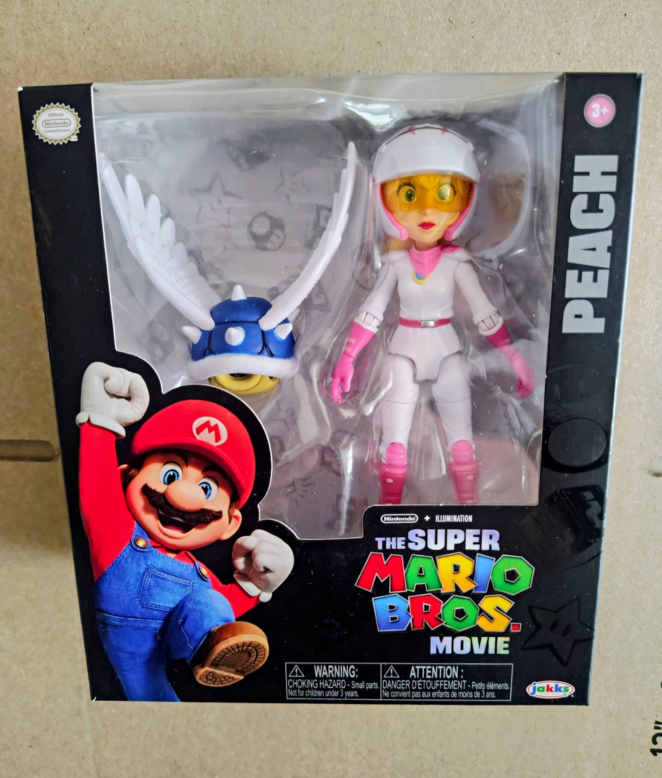 Jakks Pacific Super Mario Bros. Movie Racing Peach With Blue Shell Accessory
