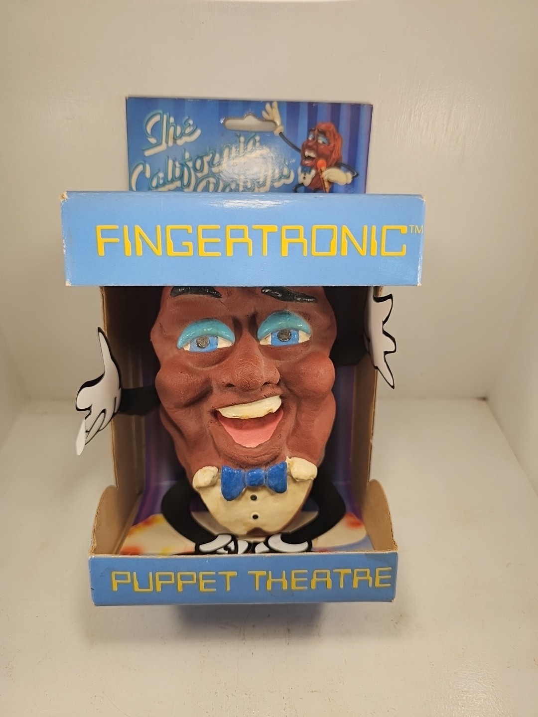 NIB Vintage 1987 The California Raisins Fingertronic Puppet Theatre Bendy Toys