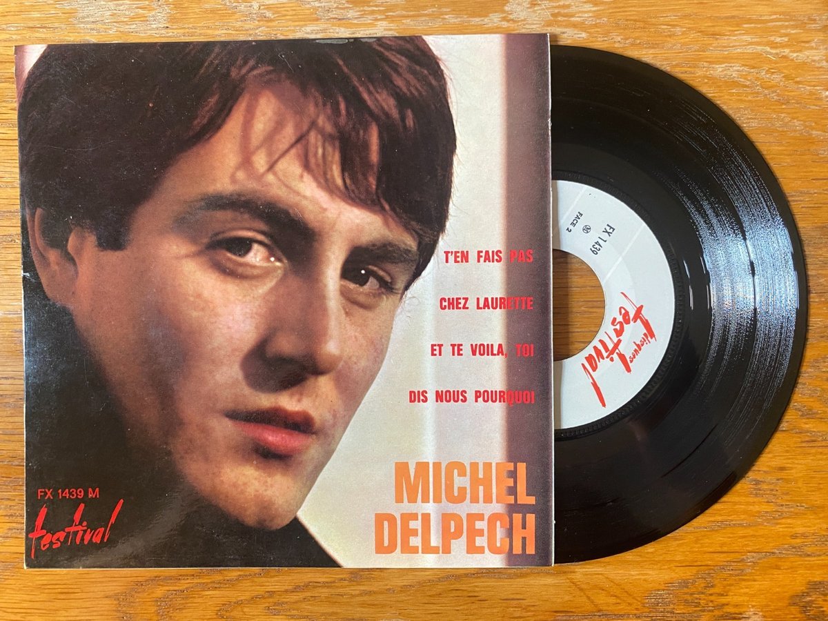 Michel DELPECH   "Chez Laurette" 45t  Original BIEM 1965 NEAR MINT