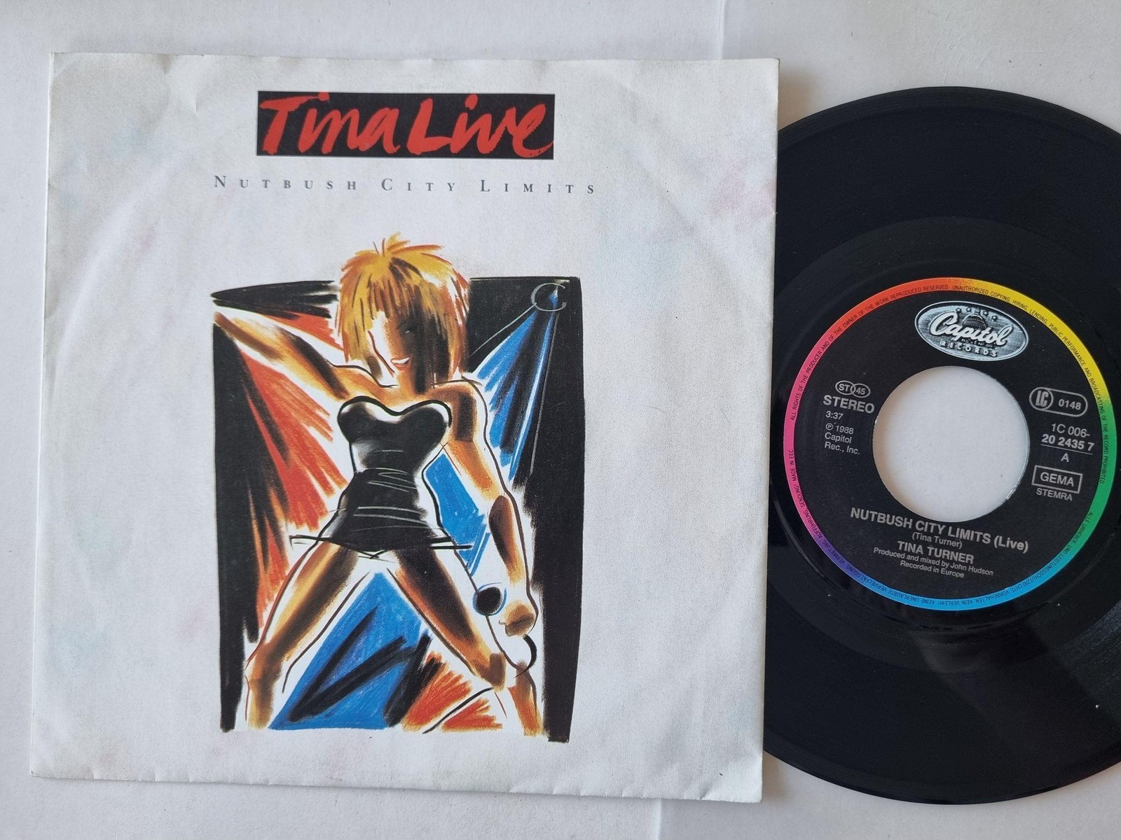 Tina Turner - Nutbush City Limits (Live) 7'' Vinyl Europe
