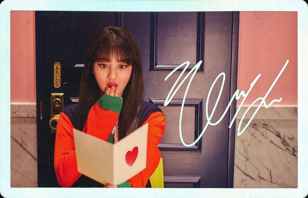 DUE VOLTE Jihyo Printed Foil Photocard da SIGNAL CD Japan Usato Giappone